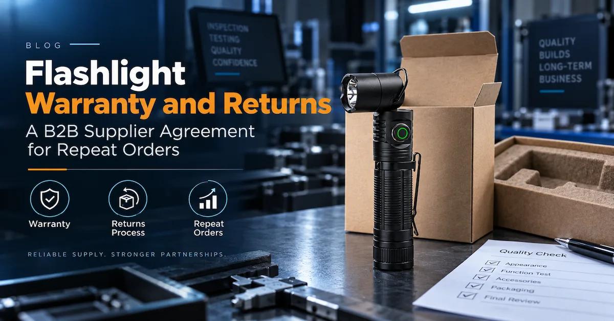 Flashlight Warranty and Returns: A B2B Supplier Agreement for Repeat Orders
